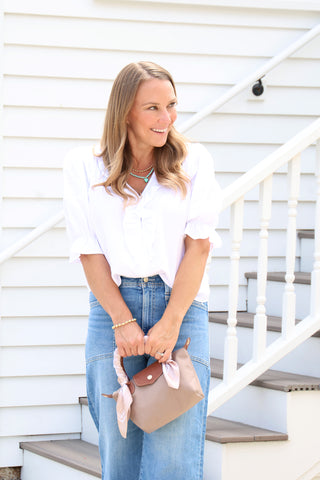 Anthea Short Ruffle White