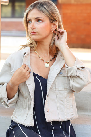Stretch Denim Jacket Maize