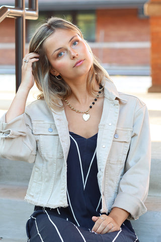 Stretch Denim Jacket Maize