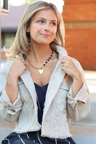Stretch Denim Jacket Maize