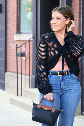 Tovey Black Cardi