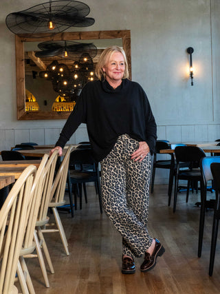 Black Cowl Neck Tunic