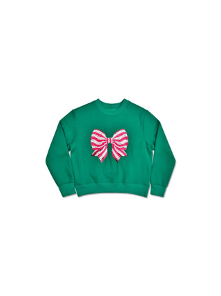 Bow Sequins Sweatshirt