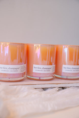 But First Champagne Candle