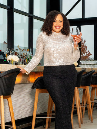 Champagne Cheers Sequin Top