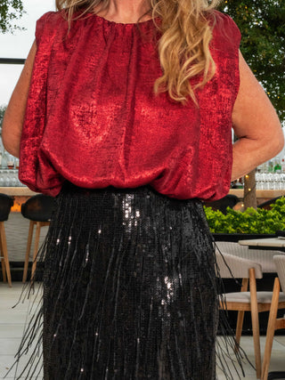 Dashing Darling Burgundy Top