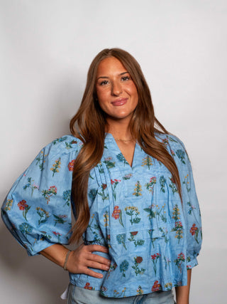 Frolick In Floral Blouse