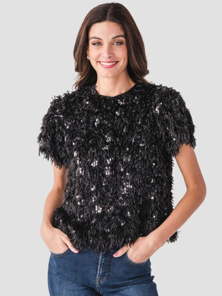 Fun With Fringe Top - Black
