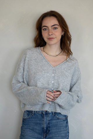 Heather Grey Maia Cardigan