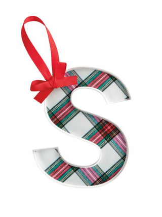 Initial Tartan Ornament (S)