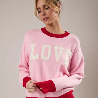 Love Sweater Pink/Red