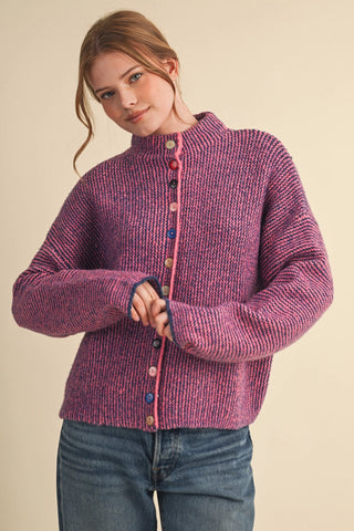 Must Have Indigo Coral Cardigan