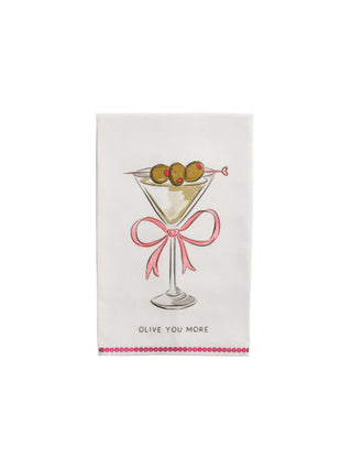 Olive Valentines Cotton Towel