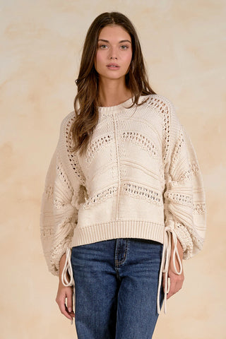 Play It Cool Off White Sweater