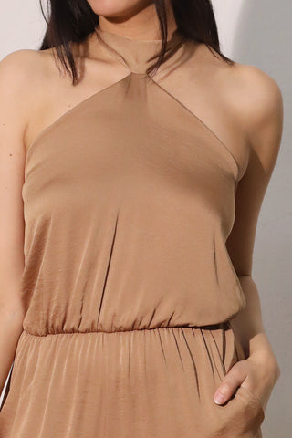 Poly Pockets Halter Jumpsuit