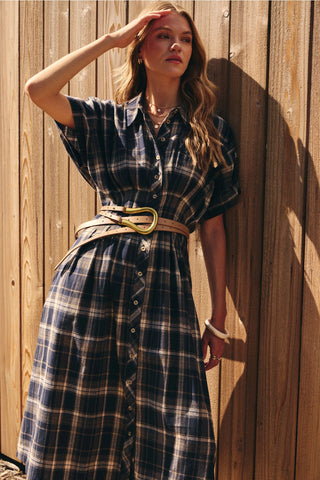 Valerie Pin Tuck Waist Dress