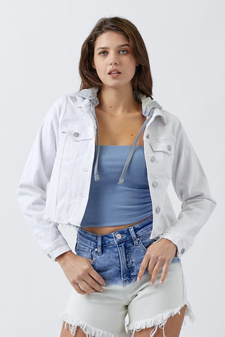 White Distressed Jacket