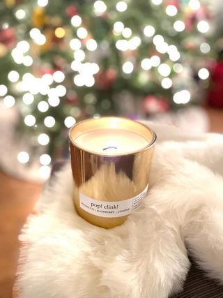 Pop! Clink! Gold Candle